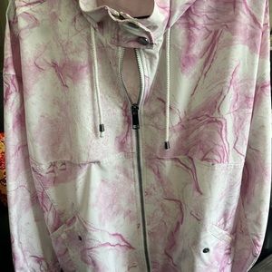 Chicos Zynergy Zip front hooded jacket